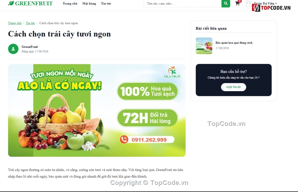 web bán hoa quả,web bán hoa,bán hoa quả
